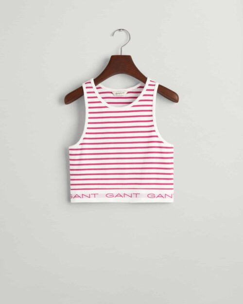 Gant Teen Girls Randigt Ribbstickat Linne