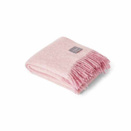 Stackelbergs Mohair Blanket Pelagon & Pink Melange 130x170