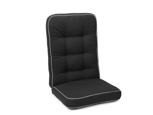 Hillerstorp Texas dyna hög 56x127x11 cm, navy med vit keder polyester