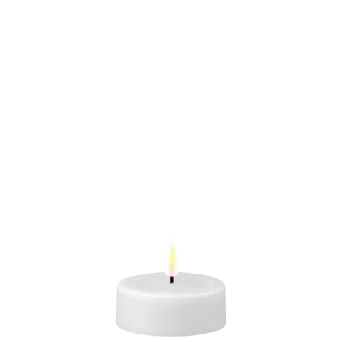 Delux Homeart Värmeljus Led Jumbo Vita 2-Pack