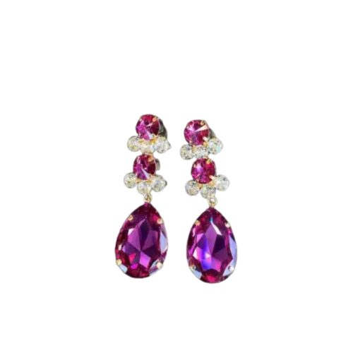 Caprice Decadent Örhängen Gatsby Guld/Cerise