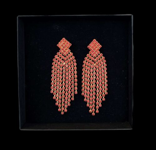 Caprice Decadent Örhängen Priscilla Guld/Korall