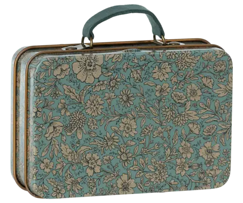 Maileg Liten resväska, Blossom blå