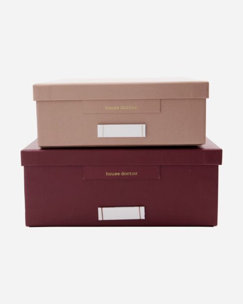 House Doctor Förvaringslådor Bordeaux/Rosa