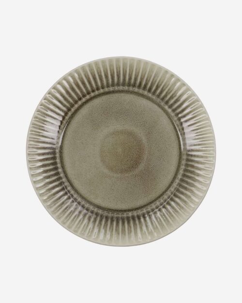 House Doctor Middagstallrik Pleat Grå/Brun