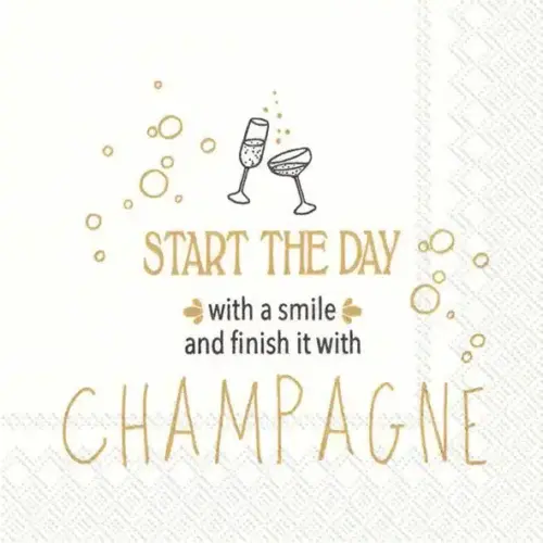 Kaffeservett Start The Day With A Smile