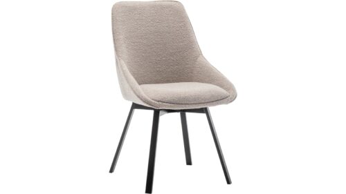 MICKE Matstol med snurr i tyg - Beige