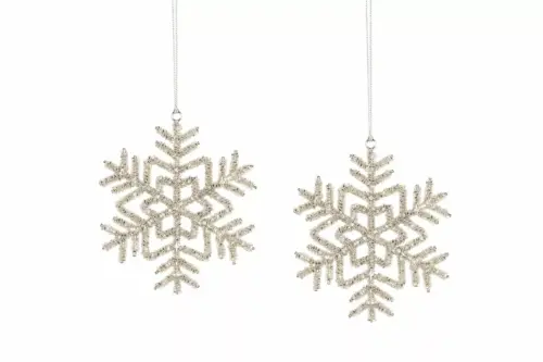 Snöflinga Bella Silver 13cm 1 st