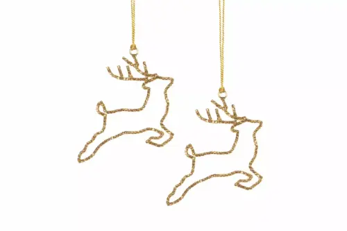 Hjort Hänge Guld 10cm