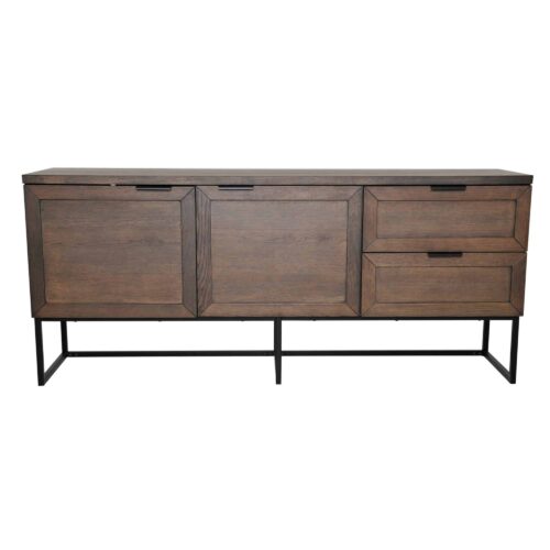ZION Sideboard i brun oljad ekfaner