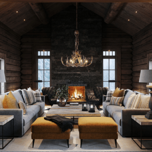 Artwood Taklampa Antler Chandelier natur L