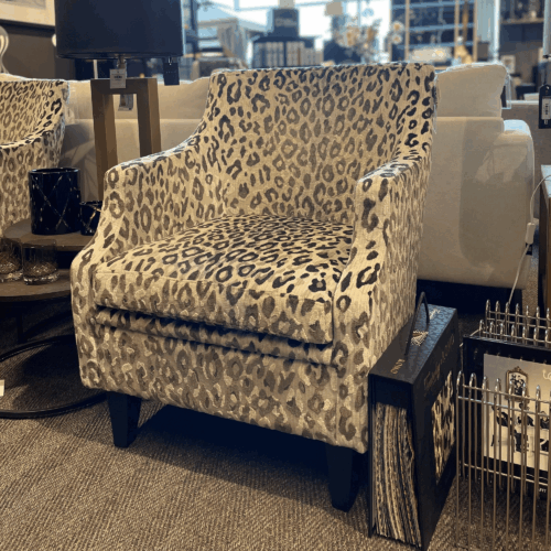 Englesson BROOKLYN CLUB CHAIR  leopard MIMI VELVET