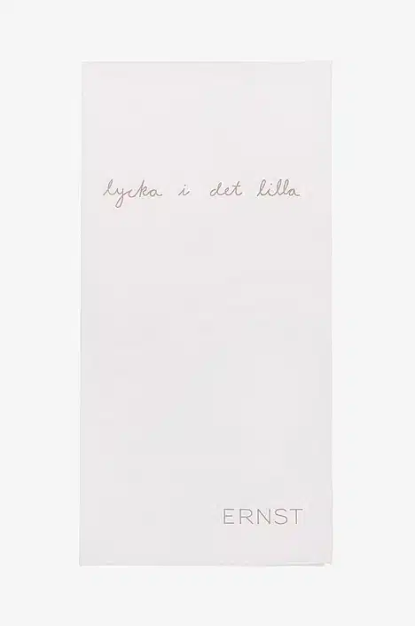 ERNST Servett Lycka vit/grå