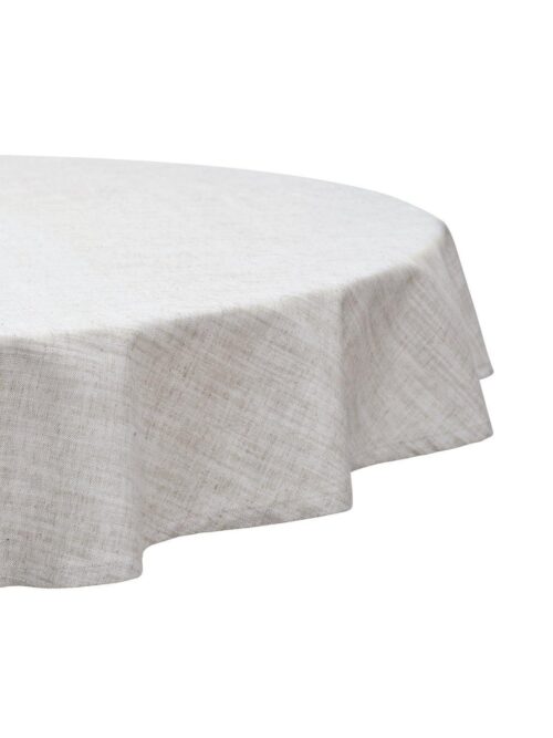 Rund Bordsduk Sabina Natur Beige D200cm