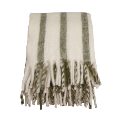 Pläd Morgan Duo Creme / Grön