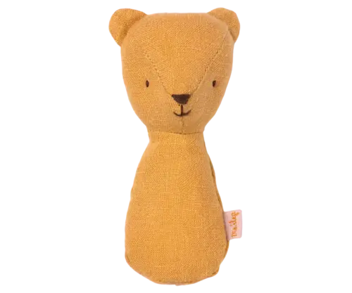 Maileg Teddy skallra gul