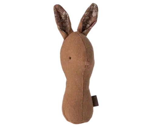 Maileg Vaggvisa vänner, Bunny rattle - Choklad