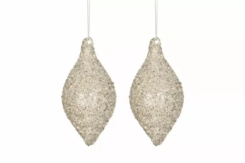 Glaskula Dazzle Silver 6x13cm