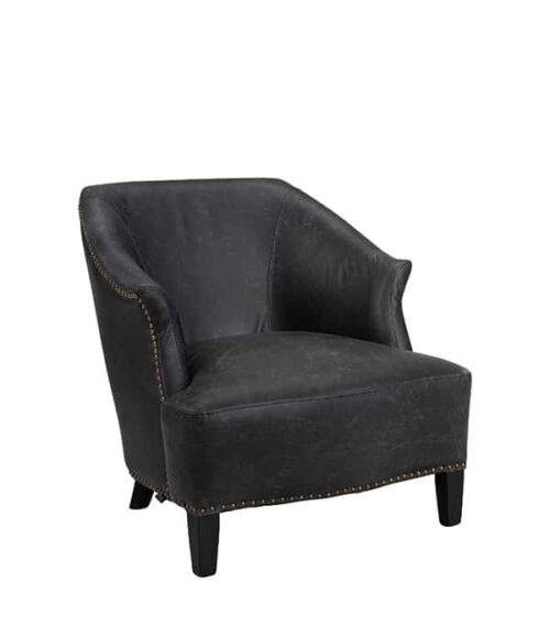 Artwood Cholet Skinnfåtölj Vintage Black
