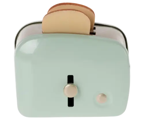 Maileg Miniatyr brödrost med bröd - Mint