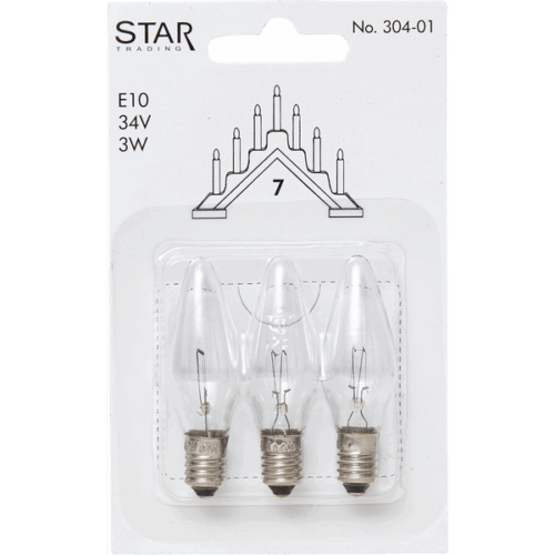 RESERVLAMPA 3-PACK SPARE BULB