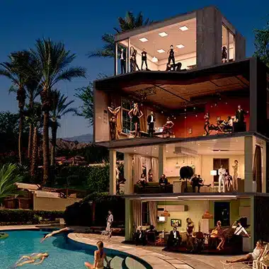 Cobra Art Tavla Hotel D’Amour Plexiglas - 100x100