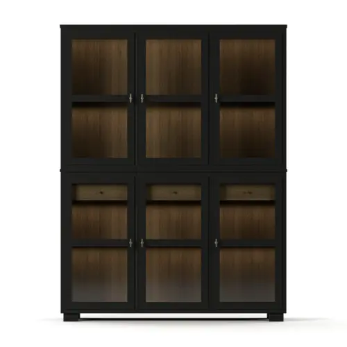 Englesson Camden Vitrinskåp Black & Burned Walnut