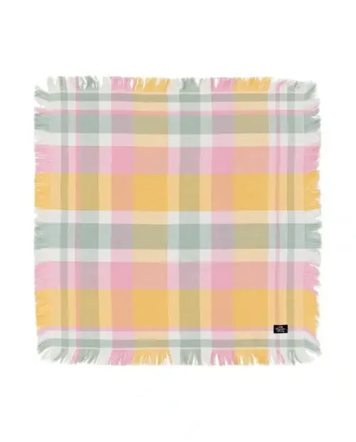 Lexington Servett i linneblandning, gul/grön/rosa