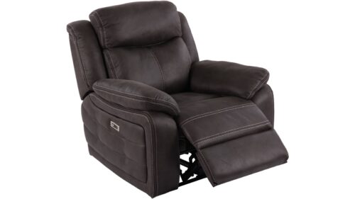 NFG Teddy Reclinerfåtölj tyg brun/grå - El