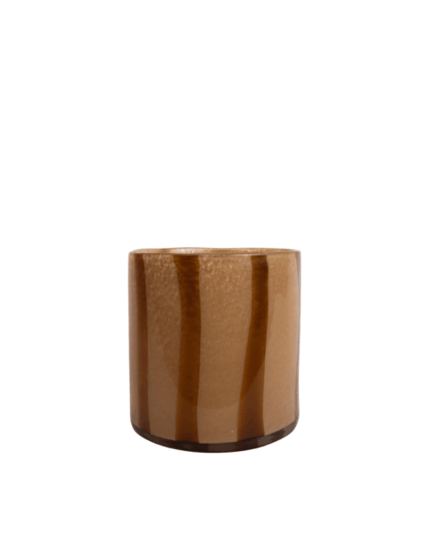 ByON Ljuslykta Calore Curve M Brun/beige