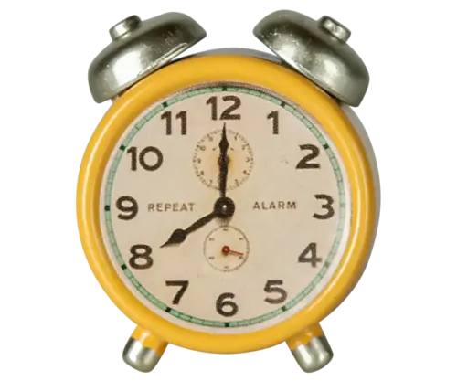 Maileg Väckarklocka, Mus - gul