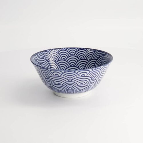 Tokyo Design studio Skål. Nippon Blue Tayo 15.2x6.7cm 500ml Wave
