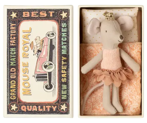 Maileg Prinsessmus, lillasyster i tändsticksask