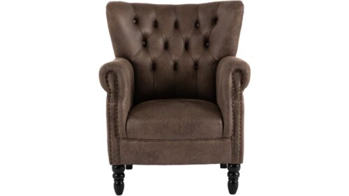 NFG Fåtölj Prince med armstöd och nitar