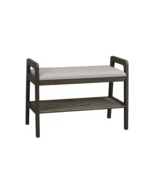 Rowico Inverness bänk 75 brun ek/beige tyg