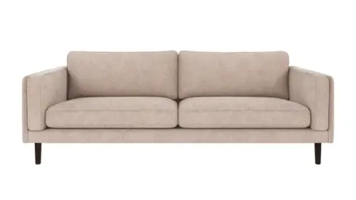 Rowico Braden 3-sitssoffa, Greg #3 ljusbeige, brun, 216x87x78 cm