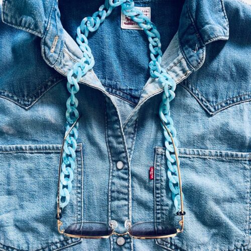 Ajsee Glasögonkedja Turquoise