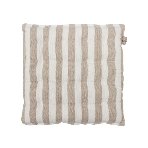 ERNST Sittdyna 45x45 vit/beige rand