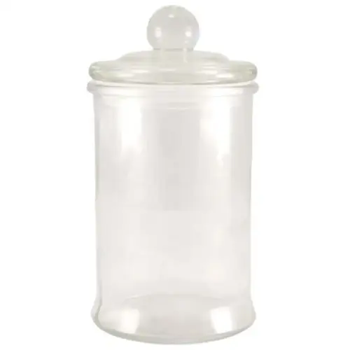 Slät Glasburk med Lock