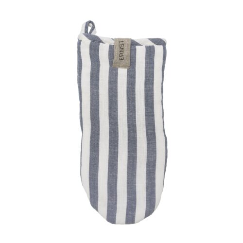 ERNST Grillvante bred rand blå/vit