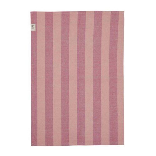 Rosa/randig Kökshandduk