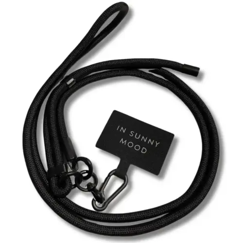 Mobilhalsband 8 mm Svart 150