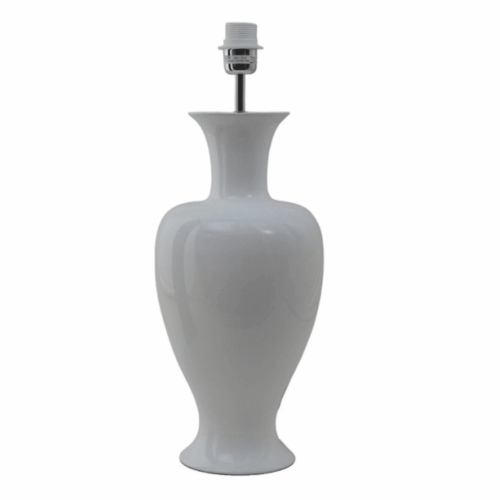 Lampfot M Glossy White