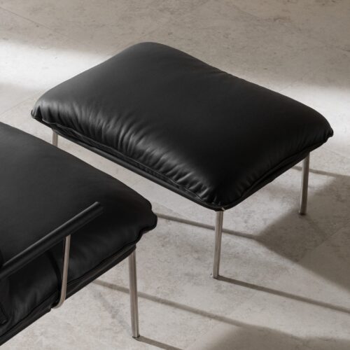 Fogia Pico Ottoman Läder vintage cognac