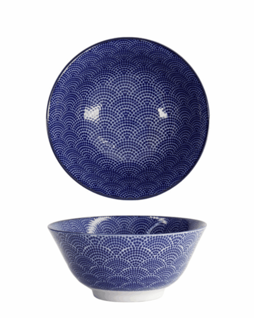 Tokyo Design Studio SkålTayo Nippon Blå prickar Ø 15.2 x 6.7 cm 500 ml