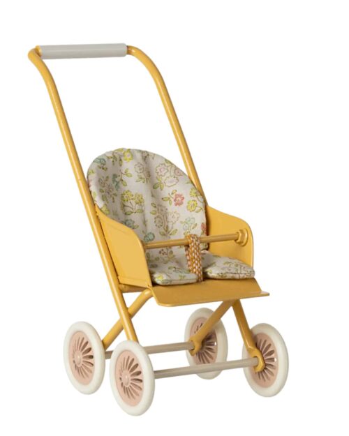 Maileg barnvagn Micro - Gul