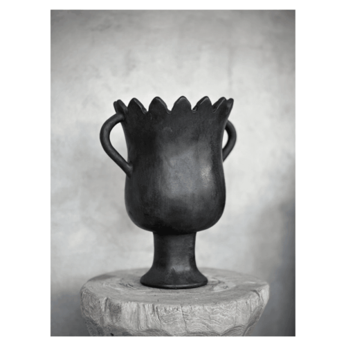 Noori Object Piala Vas Svart Antik