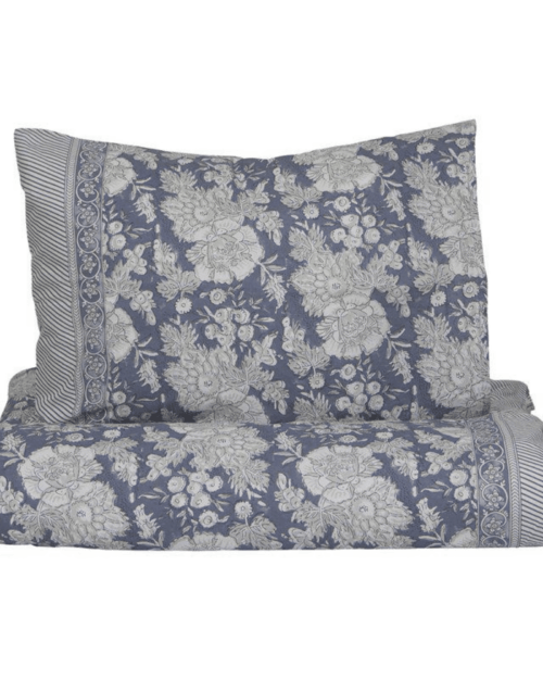 Bäddset Kingsize Sonia blå 220X210, 2x50X60cm