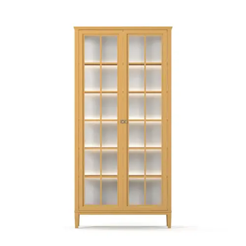 Englesson Vitrinskåp med belysning Stockholm 2.0 Gul