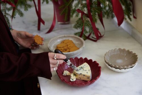 Dagny djupt fat litet Ø20 cm Vinröd